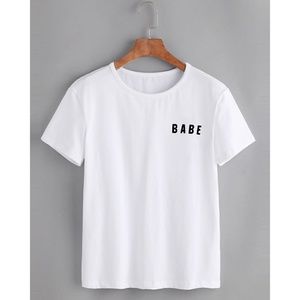 shein babe sweatshirt